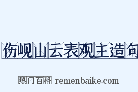 伤岘山云表观主造句是什么意思的图片